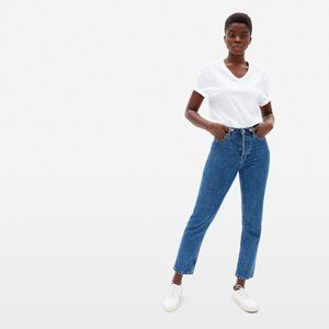 Everlane '90s Cheeky Straight Jean Medium Blue